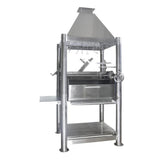 Tagwood BBQ The Beast 61" All Stainless Steel Argentine Wood Fire & Charcoal Grill w/ Asador BBQ02SS