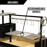 Tagwood BBQ 68" Argentine Santa Maria Wood Fire & Charcoal Grill BBQ03SI