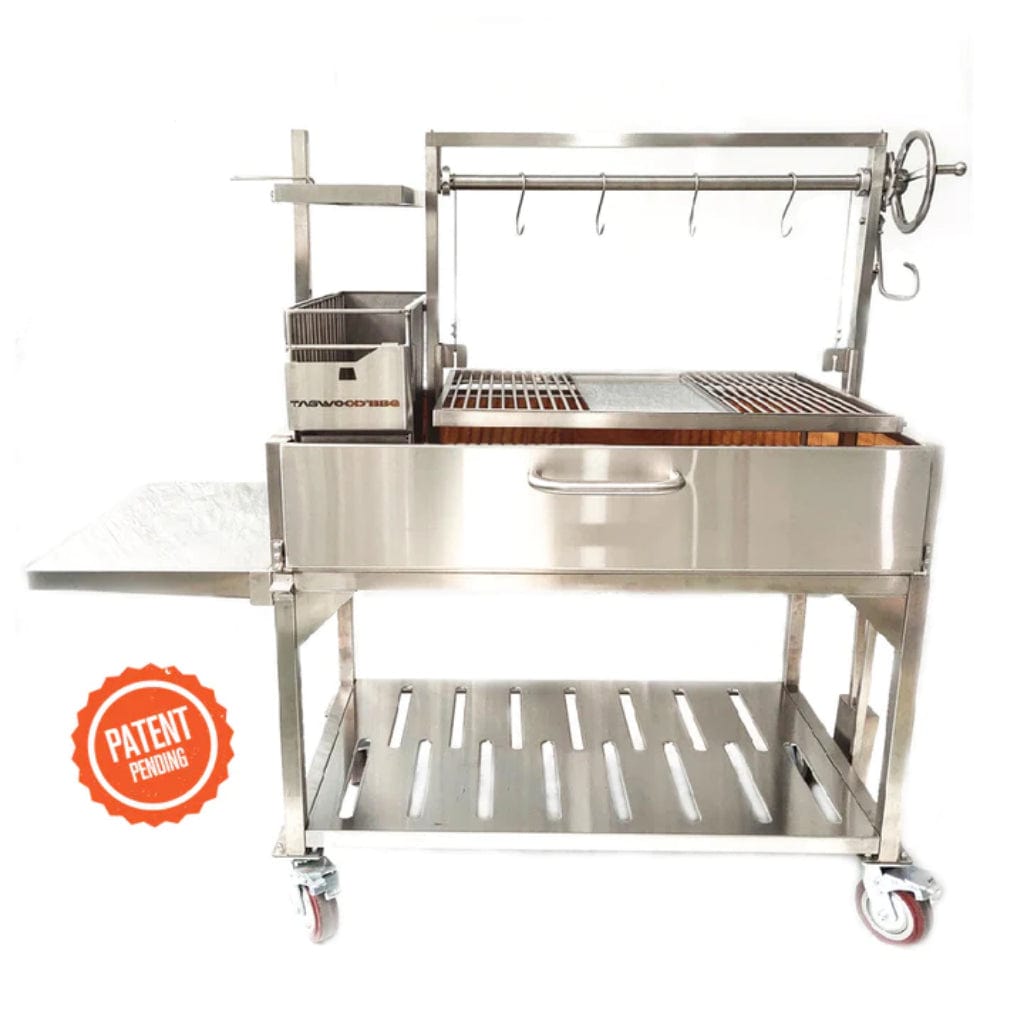 Tagwood BBQ 70" All Stainless Steel XL Argentine Wood Fire & Charcoal Grill BBQ23SS