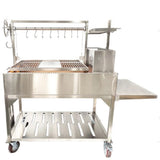 Tagwood BBQ 70" All Stainless Steel XL Argentine Wood Fire & Charcoal Grill BBQ23SS