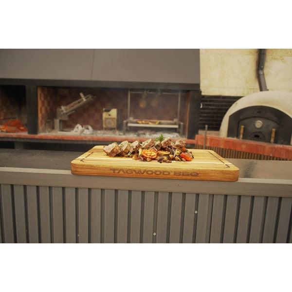 Tagwood BBQ Argentine Santa Maria 40" Insert Style Stainless Steel Wood Fire and Charcoal Gaucho Grill With Firebricks BBQ09SS