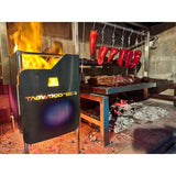 Tagwood BBQ Argentine Santa Maria 40" Insert Style Stainless Steel Wood Fire and Charcoal Gaucho Grill With Firebricks BBQ09SS