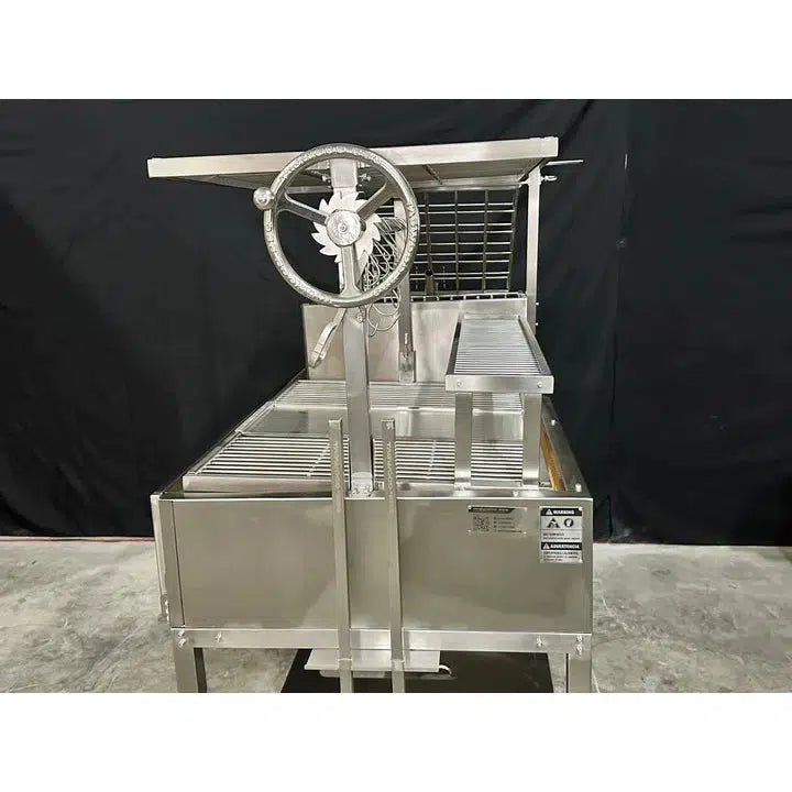 Tagwood BBQ Argentine Santa Maria 91" XL Stainless Steel Wood Fire and Charcoal Grill BBQ26SS