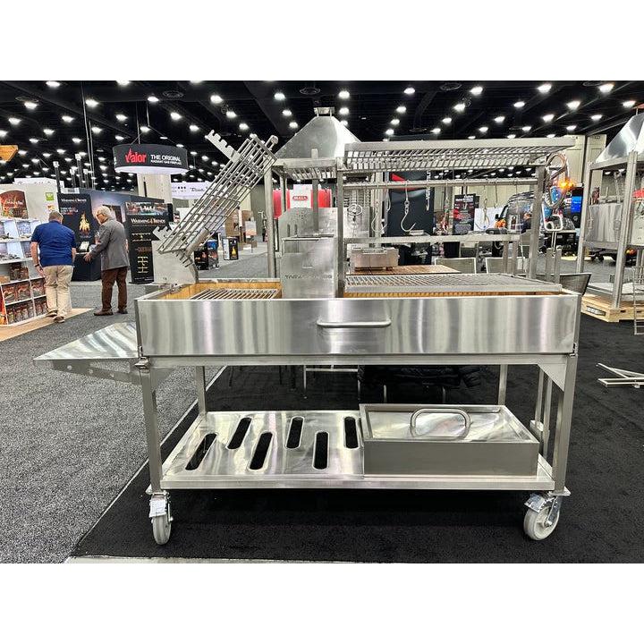 Tagwood BBQ Argentine Santa Maria 91" XL Stainless Steel Wood Fire and Charcoal Grill BBQ26SS