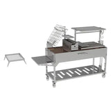 Tagwood BBQ Argentine Santa Maria 91" XL Stainless Steel Wood Fire and Charcoal Grill BBQ26SS