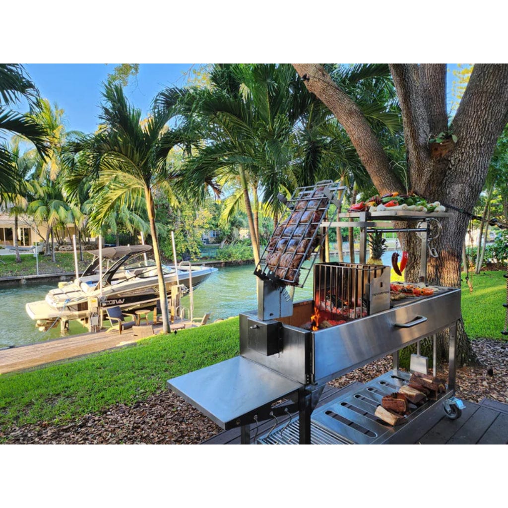 Tagwood BBQ 92" Argentine Santa Maria Wood Fire and Charcoal Grill BBQ06SS