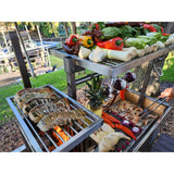 Tagwood BBQ 92" Argentine Santa Maria Wood Fire and Charcoal Grill BBQ06SS