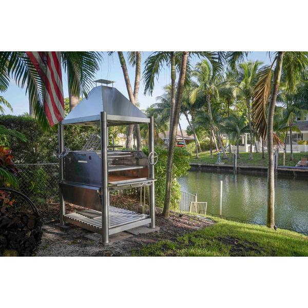 Tagwood BBQ Argentine Santa Maria Wood Fire & Charcoal Stainless Steel Gaucho Grill BBQ12SS
