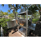Tagwood BBQ Argentine Santa Maria Wood Fire & Charcoal Stainless Steel Gaucho Grill BBQ12SS