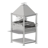 Tagwood BBQ Argentine Santa Maria Wood Fire & Charcoal Stainless Steel Gaucho Grill BBQ12SS