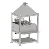 Tagwood BBQ Argentine Santa Maria Wood Fire & Charcoal Stainless Steel Gaucho Grill BBQ12SS