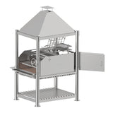Tagwood BBQ Argentine Santa Maria Wood Fire & Charcoal Stainless Steel Gaucho Grill BBQ12SS