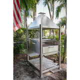 Tagwood BBQ Argentine Santa Maria Wood Fire & Charcoal Stainless Steel Gaucho Grill BBQ12SS