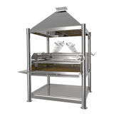 Tagwood BBQ XL Argentine Santa Maria Wood Fire & Charcoal Charcoal Stainless Steel Gaucho Grill BBQ22SS
