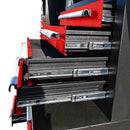 Chery Industrial 10ft Workbench Cabinet (40 Drawers, 2 Cabinets & 1 Pegboard)