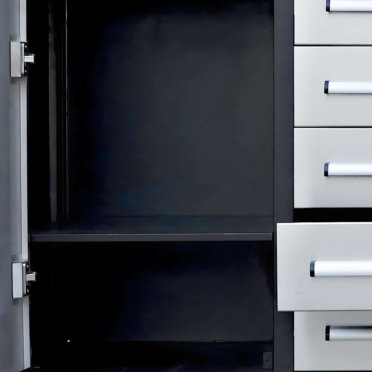 Chery Industrial 9 ft Garage Storage Cabinet with 34 Drawers & 2 Cabinets