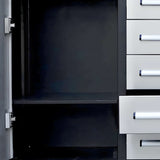 Chery Industrial 9 ft Garage Storage Cabinet with 34 Drawers & 2 Cabinets