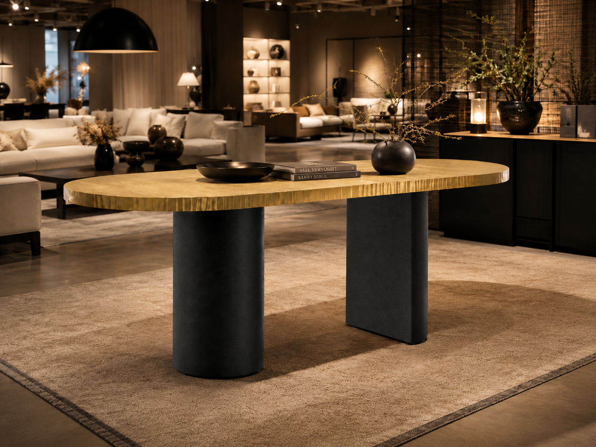 Metall Tokyo Stainless Steel Dining Table
