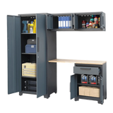 Chery Industrial 5-Piece Garage Storage Cabinet Set