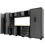 Chery Industrial 9-Piece Garage Storage Cabinet Set