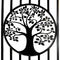 Chery Industrial 14x8 ft Steel Dual Swing Driveway Gate with Wider Goalposts
