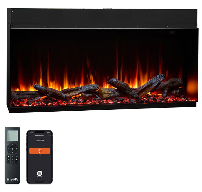 SimpliFire Triton 50-Inch Multi-View Smart Electric Fireplace