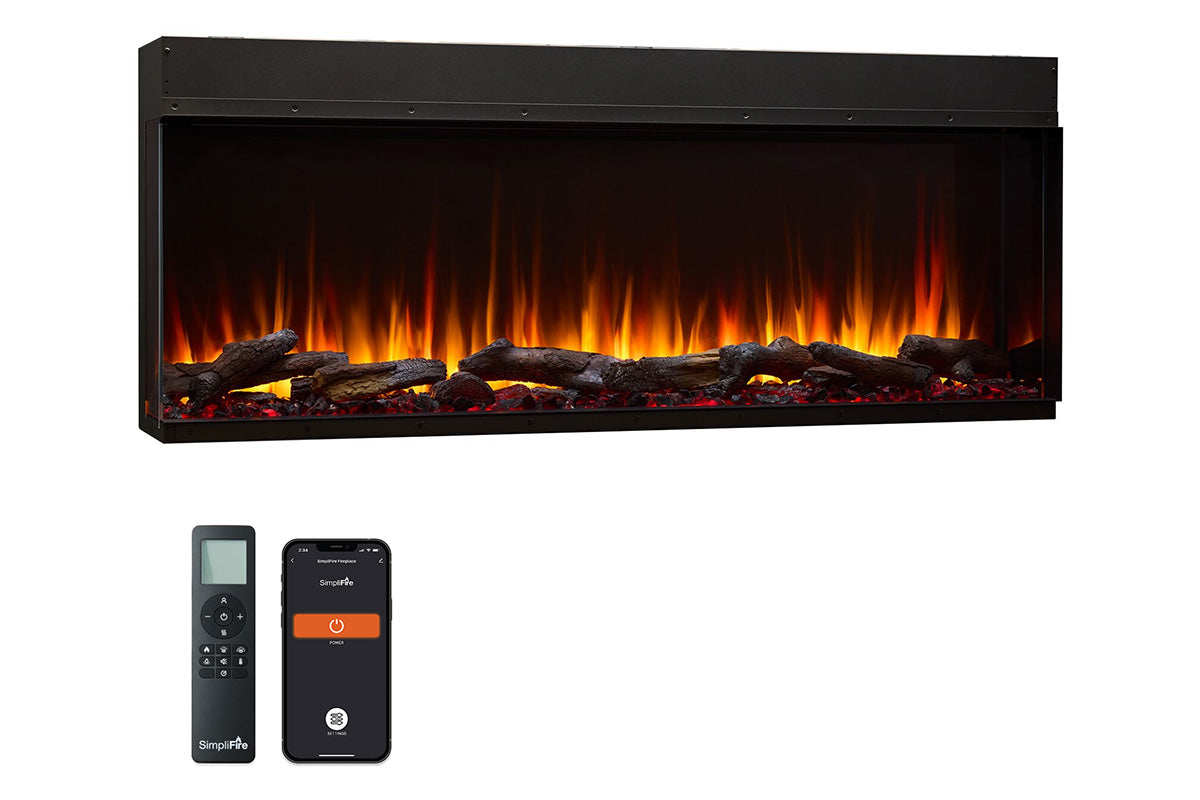 SimpliFire Triton 78-Inch Multi-View Smart Electric Fireplace