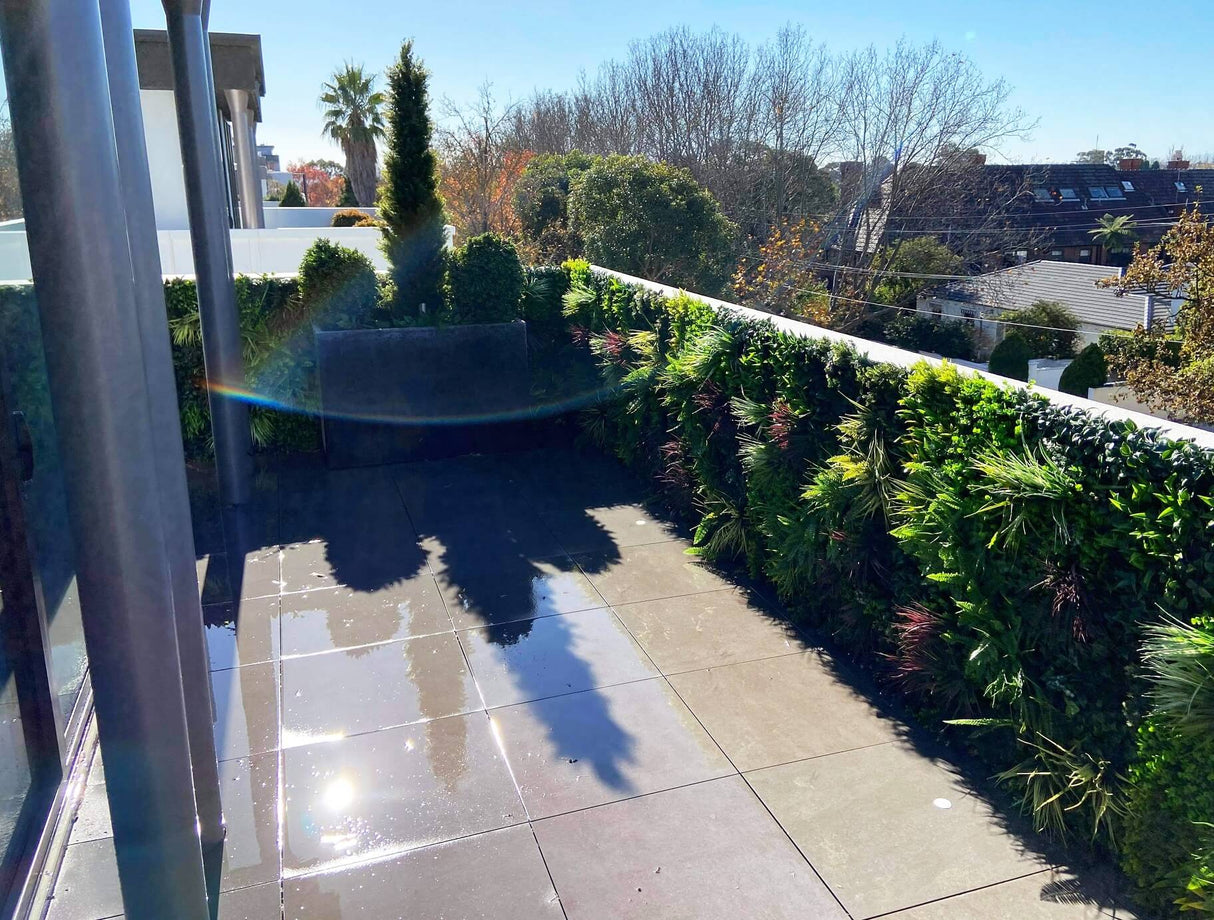 Designer Plants USA Luxury Urban Greenery Artificial Vertical Garden 40" x 40" 11SQ FT Commercial Grade UV Resistant