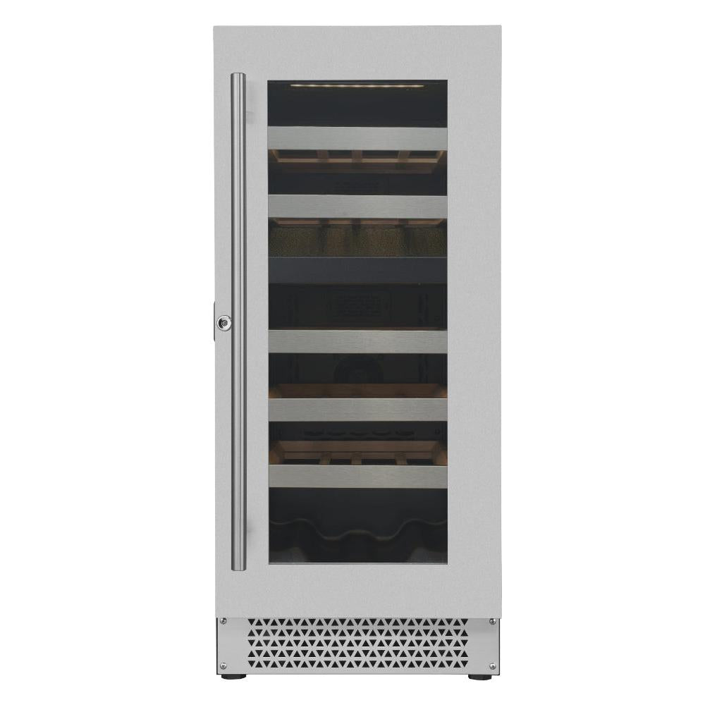Cavavin Vinoa 15 in. 24 Bottle Wine Cooler in Stainless Steel V-024WDZ