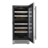 Cavavin Vinoa 15 in. 24 Bottle Wine Cooler in Stainless Steel V-024WDZ