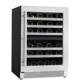 Cavavin Vinoa 24 in. 41 Bottle Wine Cooler in Stainless Steel V-041WDZ