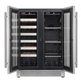 Cavavin Vinoa 24 in. 66 Can/21 Bottle Beverage Center in Stainless Steel V-87WBVC