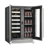 Cavavin Vinoa 24 in. 66 Can/21 Bottle Beverage Center in Stainless Steel V-87WBVC