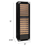 Allavino 101 Bottle Dual Zone Panel Ready Wine Refrigerator