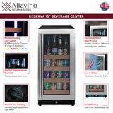 Allavino 15” Reserva Series Stainless Steel Right Hinge Beverage Center