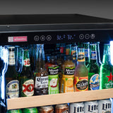 Allavino Reserva Series 46.8” Stainless Steel Side‑by‑Side Beverage Center BF 2X‑VSBC24L‑SS