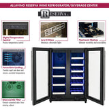 Allavino Reserva Series 24″ Wide Two-Door Stainless Steel Wine Refrigerator & Beverage Center Dual-Zone Wine Cooler VSBCW34FD-2S