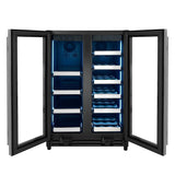 Allavino Reserva Series 24″ Wide Two-Door Stainless Steel Wine Refrigerator & Beverage Center Dual-Zone Wine Cooler VSBCW34FD-2S