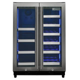 Allavino Reserva Series 24″ Wide Two-Door Stainless Steel Wine Refrigerator & Beverage Center Dual-Zone Wine Cooler VSBCW34FD-2S
