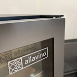 Allavino Reserva Series 24″ Wide Two-Door Stainless Steel Wine Refrigerator & Beverage Center with Wood Front Shelves VSBCW34FD-2SW