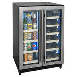 Allavino Reserva Series 24″ Wide Two-Door Stainless Steel Wine Refrigerator & Beverage Center Dual-Zone Wine Cooler VSBCW34FD-2S