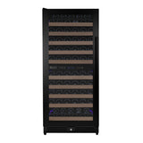 Allavino Reserva Series 119-Bottle 55″ Semi-Tall Dual Zone Left Hinge Black Metal Wine Refrigerator