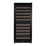 Allavino Reserva Series 119‑Bottle 55″ Semi Tall Dual Zone Right Hinge Black Metal Wine Refrigerator VSW11955D‑2BR