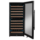 Allavino Reserva Series 119‑Bottle 55″ Semi Tall Dual Zone Right Hinge Black Metal Wine Refrigerator VSW11955D‑2BR