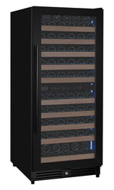 Allavino Reserva Series 119‑Bottle 55″ Semi Tall Dual Zone Right Hinge Black Metal Wine Refrigerator VSW11955D‑2BR