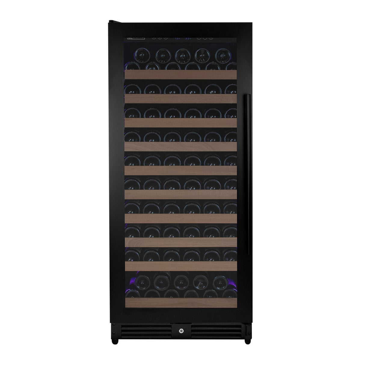 Allavino Reserva Series 119‑Bottle 55″ Semi Tall Single Zone Left Hinge Black Metal Wine Refrigerator VSW11955S‑1BL