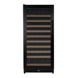 Allavino Reserva Series 119‑Bottle 55″ Semi Tall Single Zone Left Hinge Black Metal Wine Refrigerator VSW11955S‑1BL