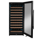 Allavino Reserva Series 119‑Bottle 55″ Semi Tall Single Zone Right Hinge Black Metal Wine Refrigerator VSW11955S‑1BR