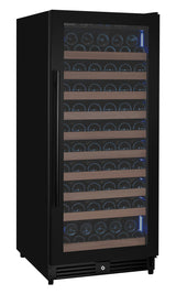 Allavino Reserva Series 119‑Bottle 55″ Semi Tall Single Zone Right Hinge Black Metal Wine Refrigerator VSW11955S‑1BR