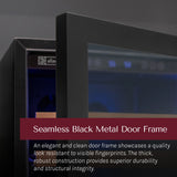Allavino Reserva Series 119-Bottle 55″ Semi-Tall Dual Zone Left Hinge Black Metal Wine Refrigerator